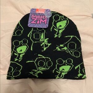 Nickelodeon Invader Zim Black and Green Kids Hat